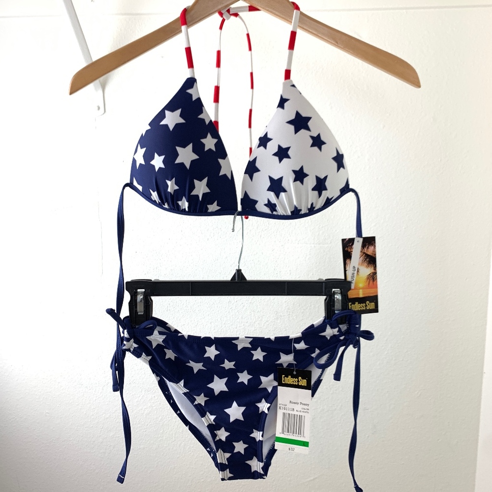 American flag Bikini Top M Bottom L